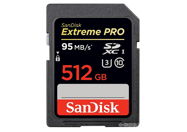 0SanDisk推出容量最大SD卡 512 GB