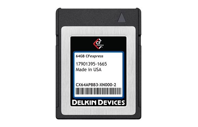 Delkin 首款 CFexpress 存储卡将于2018年底发售