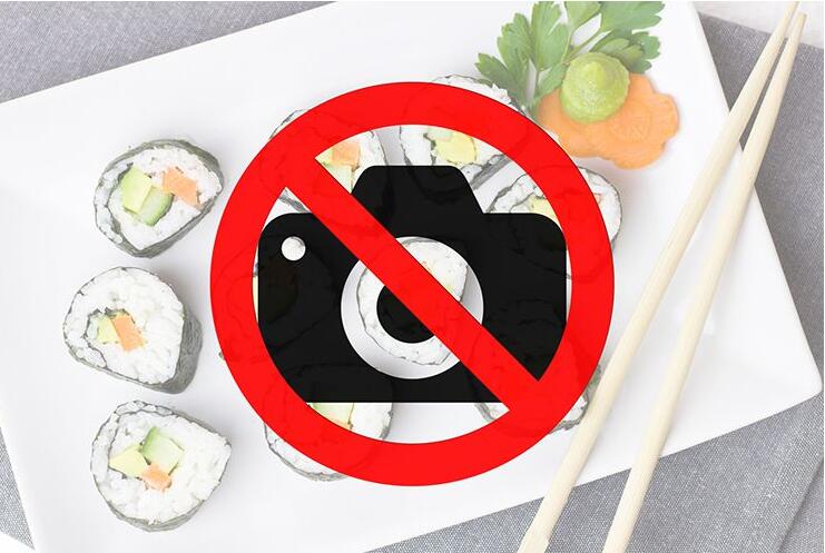 日本寿司连锁店禁止所有分店内顾客的拍照行为！